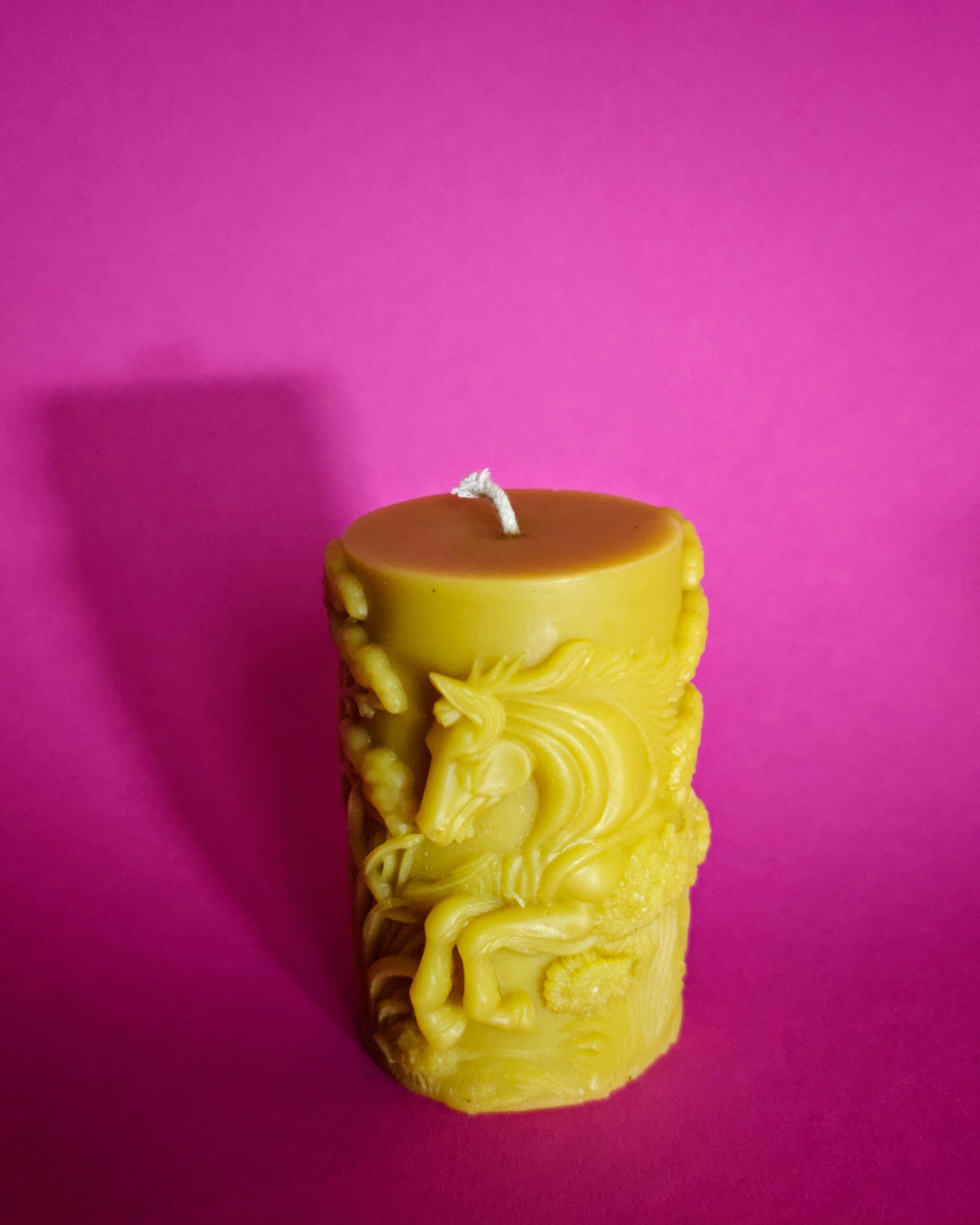 Žvakė cilindras "Žirgas" Žvakė cilindras "Žirgas"